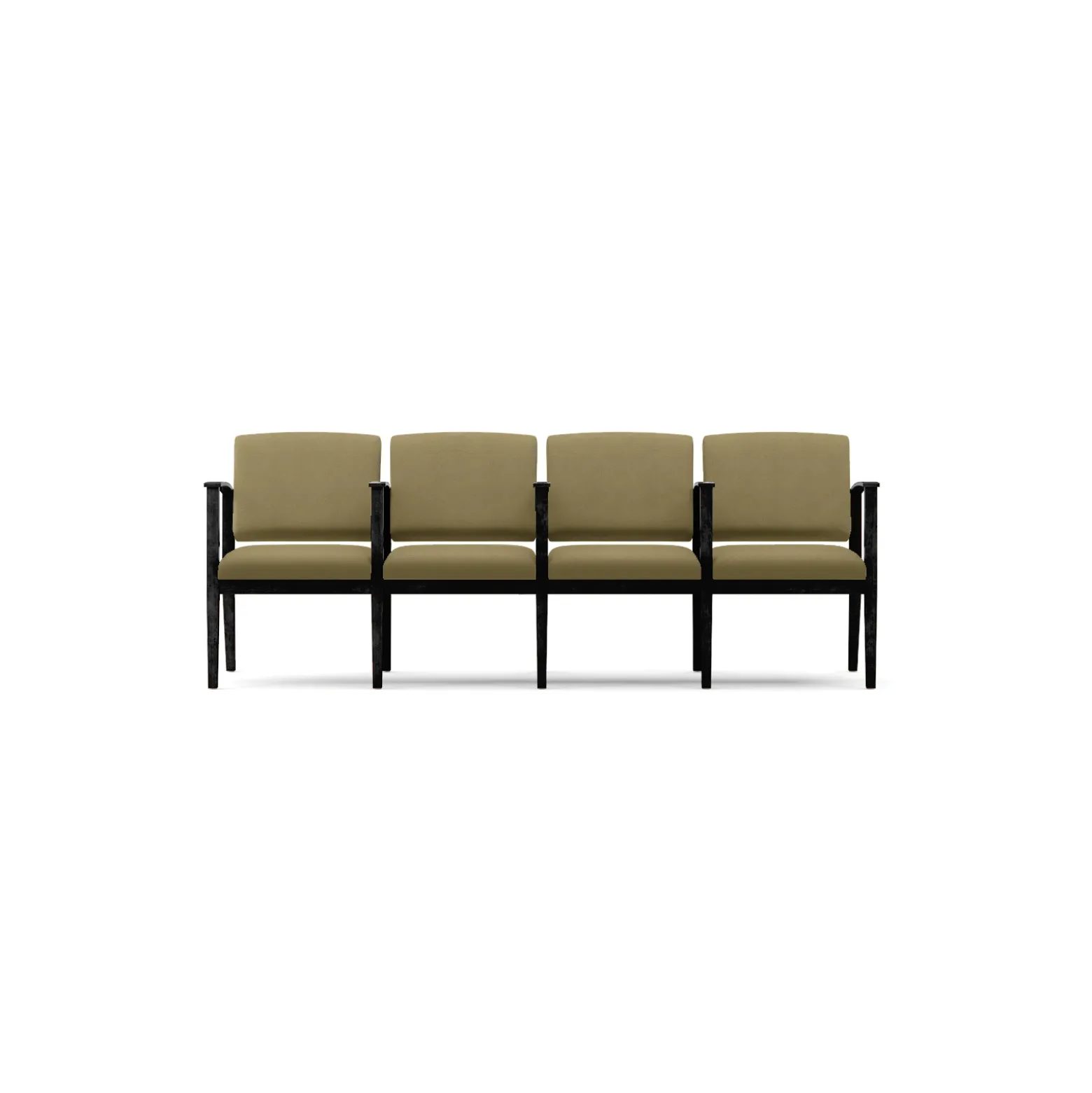 Mason Street Wood 4 Seat Sofa with Center Arms in Standard Upholstery