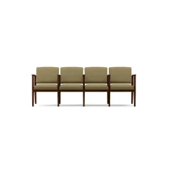 Mason Street Wood 4 Seat Sofa with Center Arms in Standard Upholstery