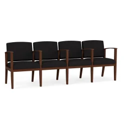 Mason Street Wood 4 Seat Sofa with Center Arms in Standard Upholstery