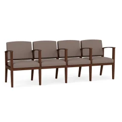 Mason Street Wood 4 Seat Sofa with Center Arms in Standard Upholstery