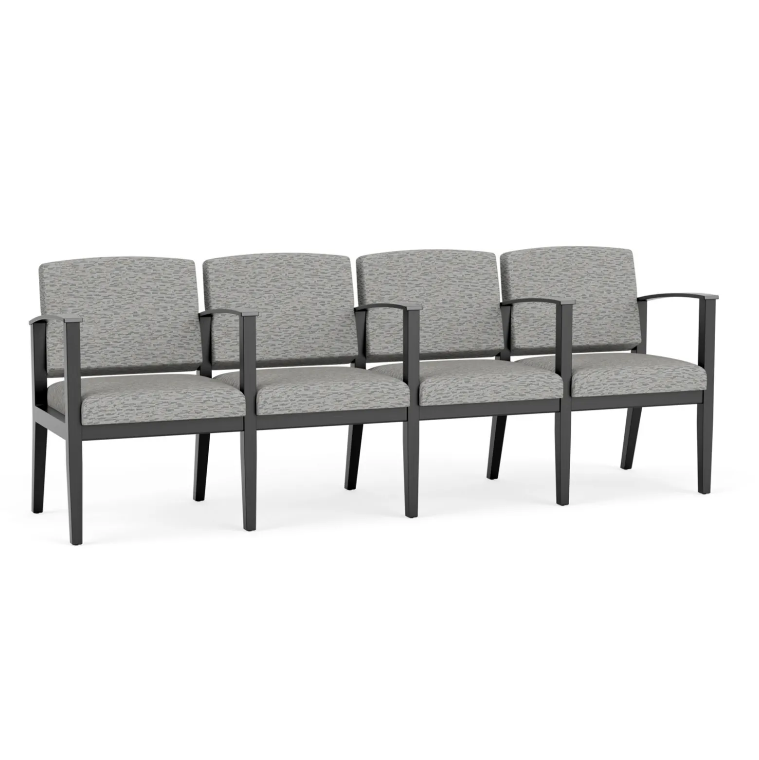 Mason Street Wood 4 Seat Sofa with Center Arms in Standard Upholstery