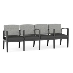 Mason Street Wood 4 Seat Sofa with Center Arms in Standard Upholstery