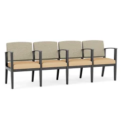 Mason Street Wood 4 Seat Sofa with Center Arms in Standard Upholstery