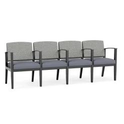 Mason Street Wood 4 Seat Sofa with Center Arms in Standard Upholstery