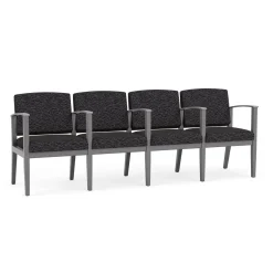 Mason Street Wood 4 Seat Sofa with Center Arms in Standard Upholstery