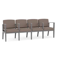 Mason Street Wood 4 Seat Sofa with Center Arms in Standard Upholstery