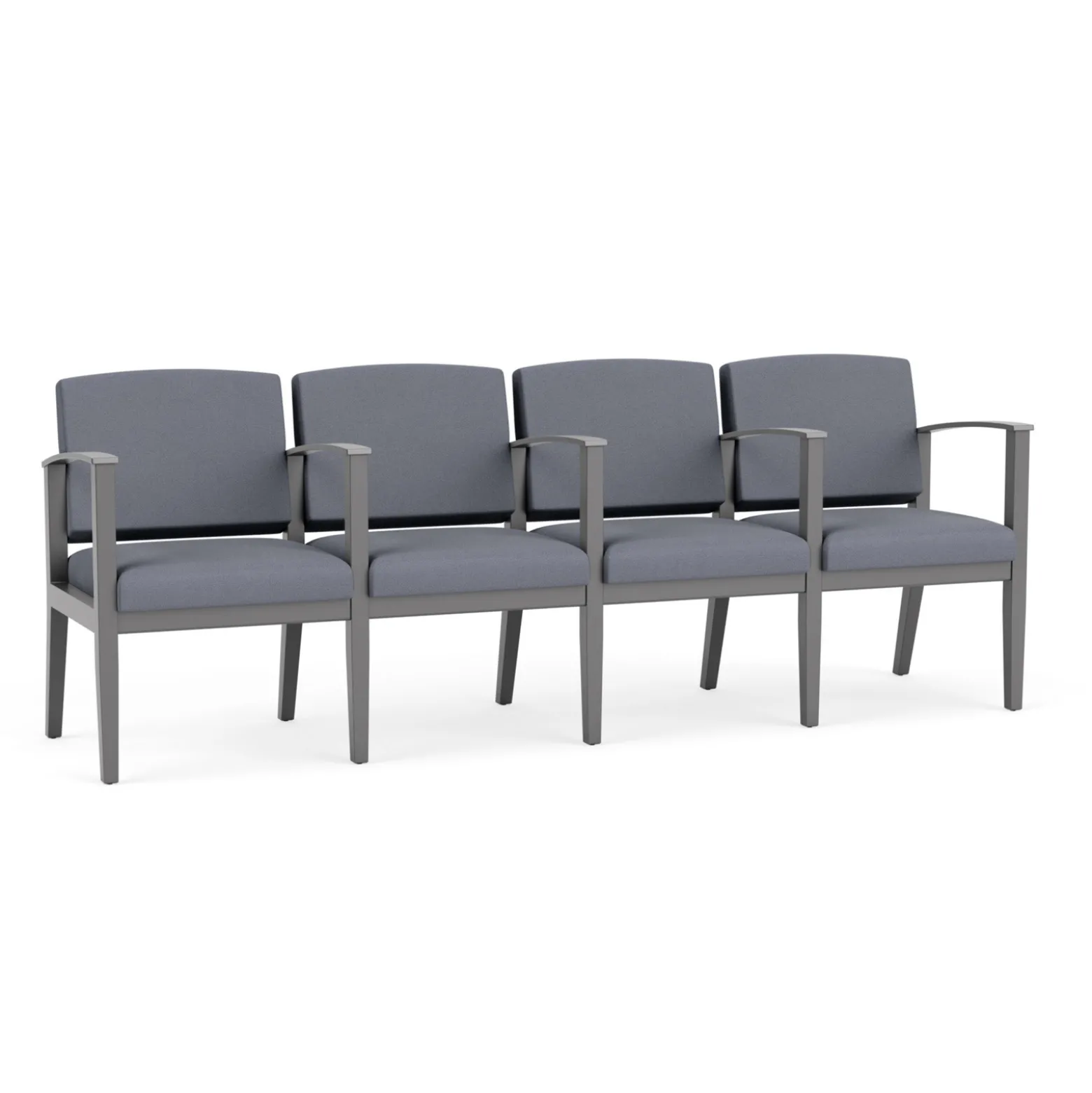 Mason Street Wood 4 Seat Sofa with Center Arms in Standard Upholstery