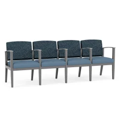 Mason Street Wood 4 Seat Sofa with Center Arms in Standard Upholstery
