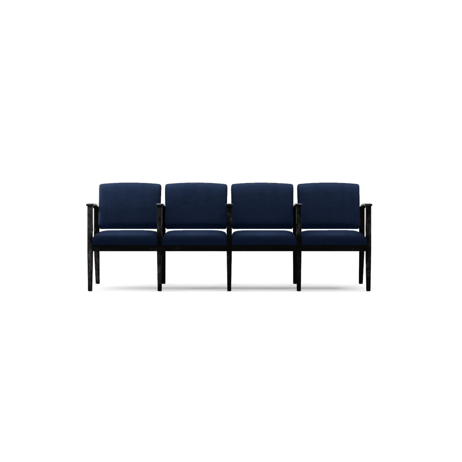 Mason Street Wood 4 Seat Sofa with Center Arms in Standard Upholstery