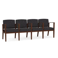 Mason Street Wood 4 Seat Sofa with Center Arms in Standard Upholstery