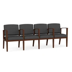 Mason Street Wood 4 Seat Sofa with Center Arms in Standard Upholstery
