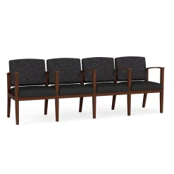 Mason Street Wood 4 Seat Sofa with Center Arms in Standard Upholstery