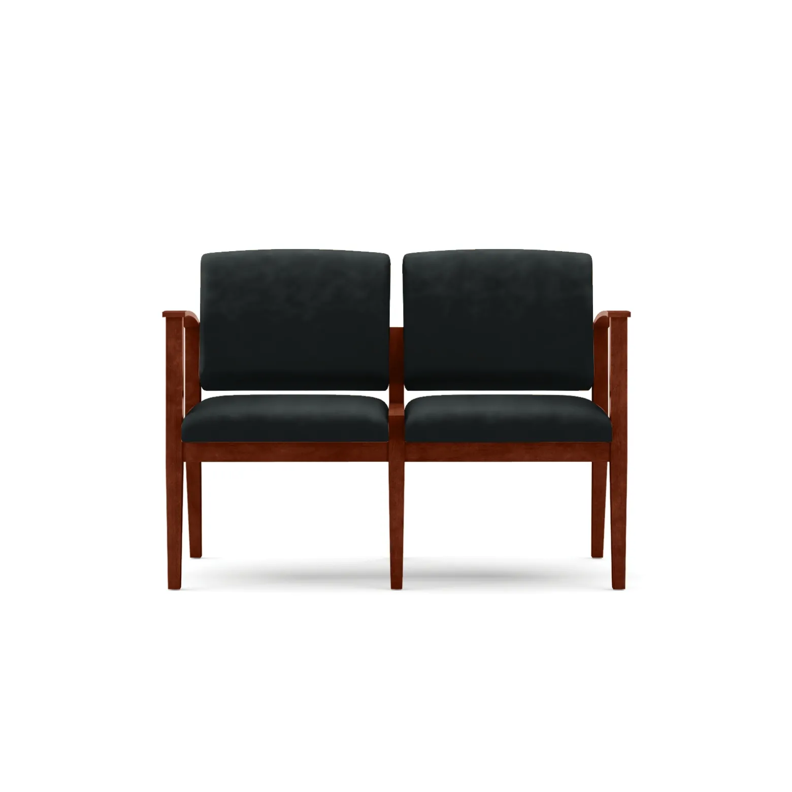 Mason Street Wood 2 Seat Sofa in Premium Upholstery