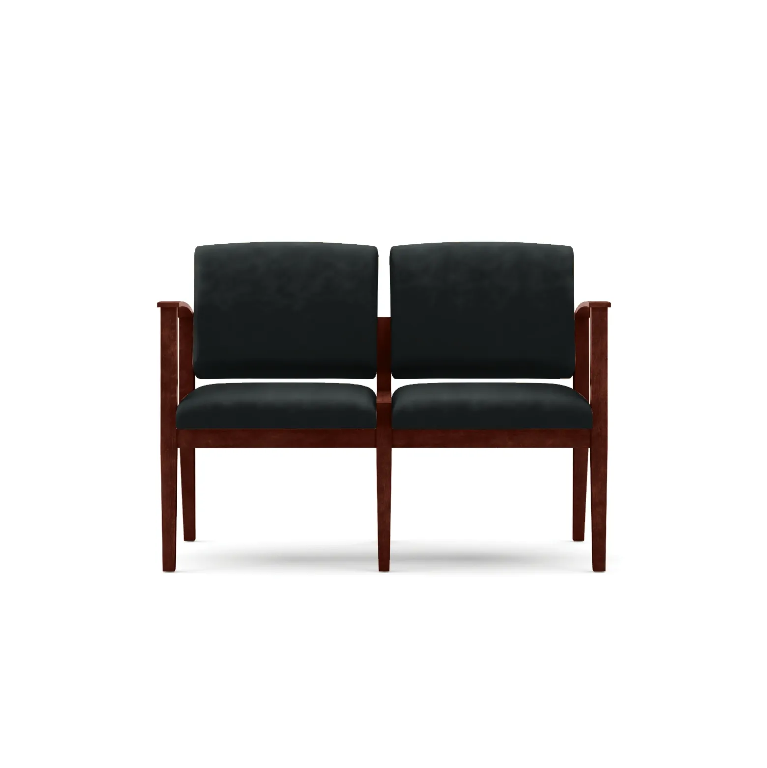Mason Street Wood 2 Seat Sofa in Premium Upholstery