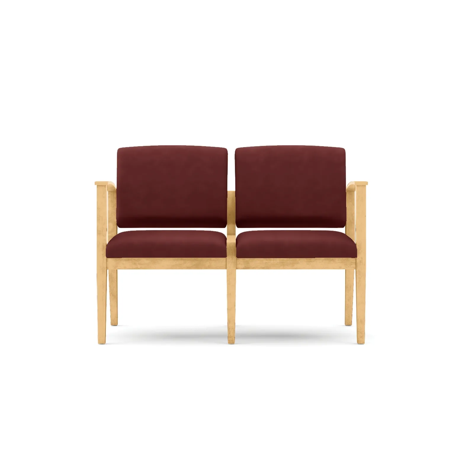 Mason Street Wood 2 Seat Sofa in Premium Upholstery