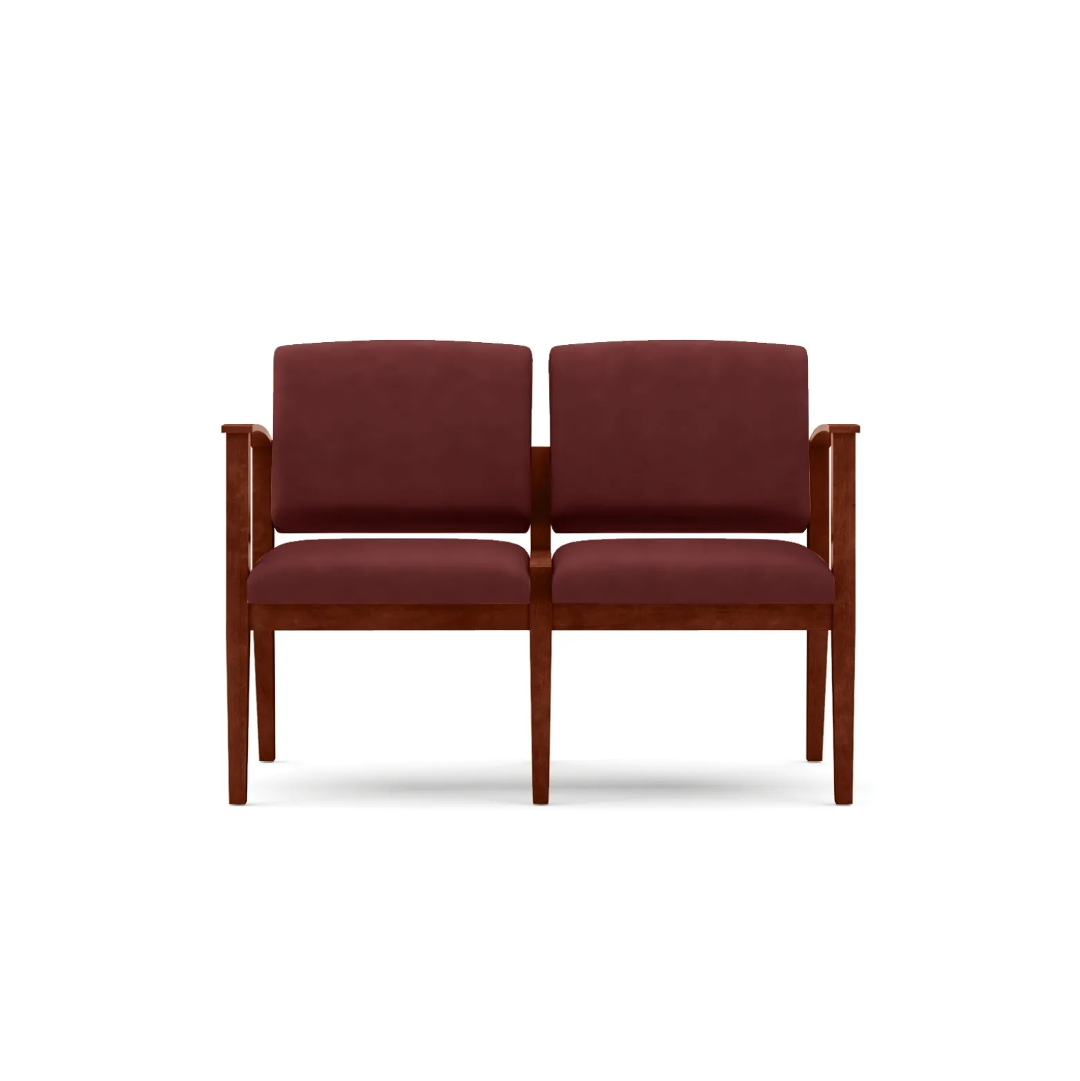 Mason Street Wood 2 Seat Sofa in Premium Upholstery