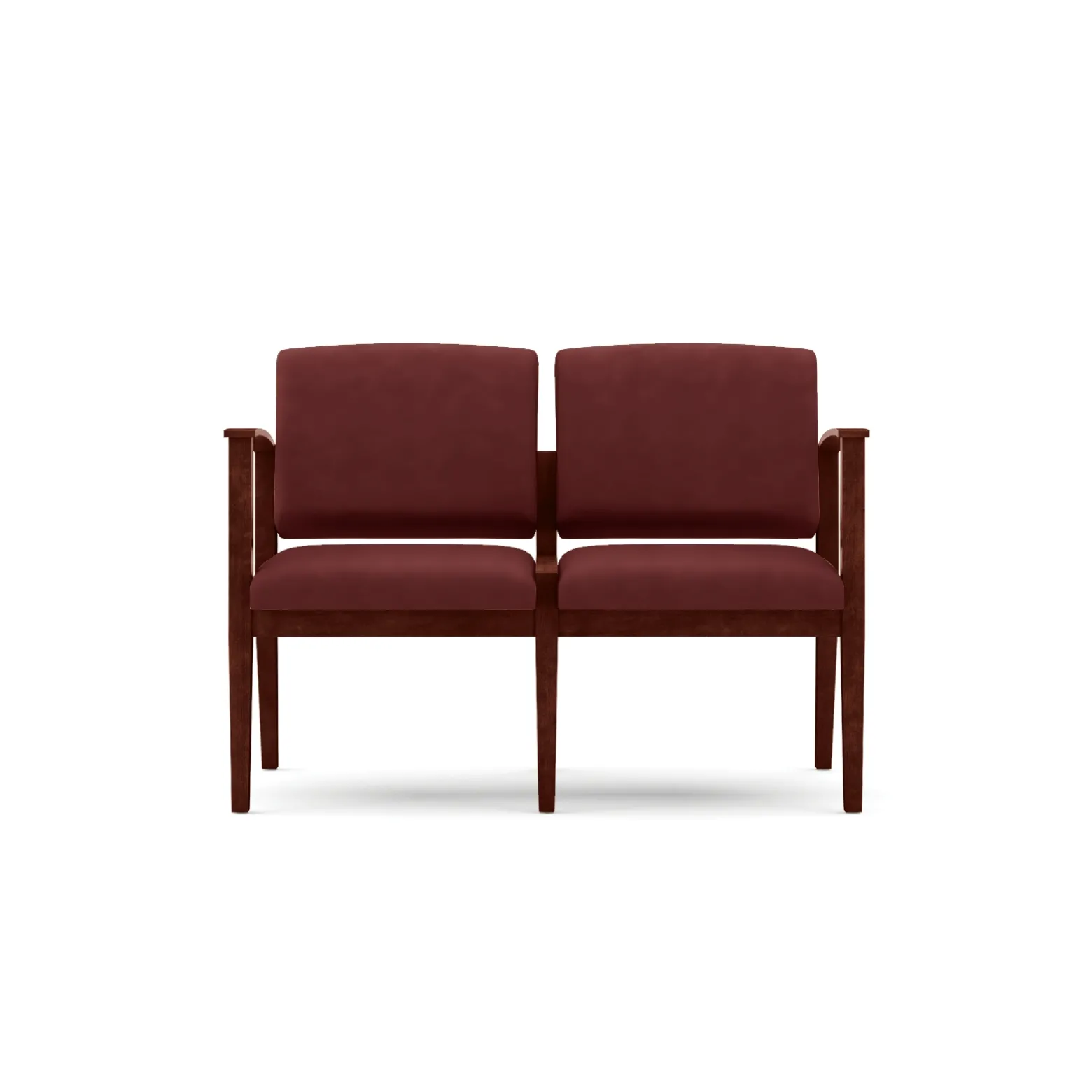 Mason Street Wood 2 Seat Sofa in Premium Upholstery
