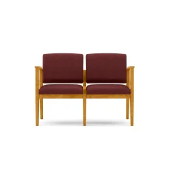 Mason Street Wood 2 Seat Sofa in Premium Upholstery