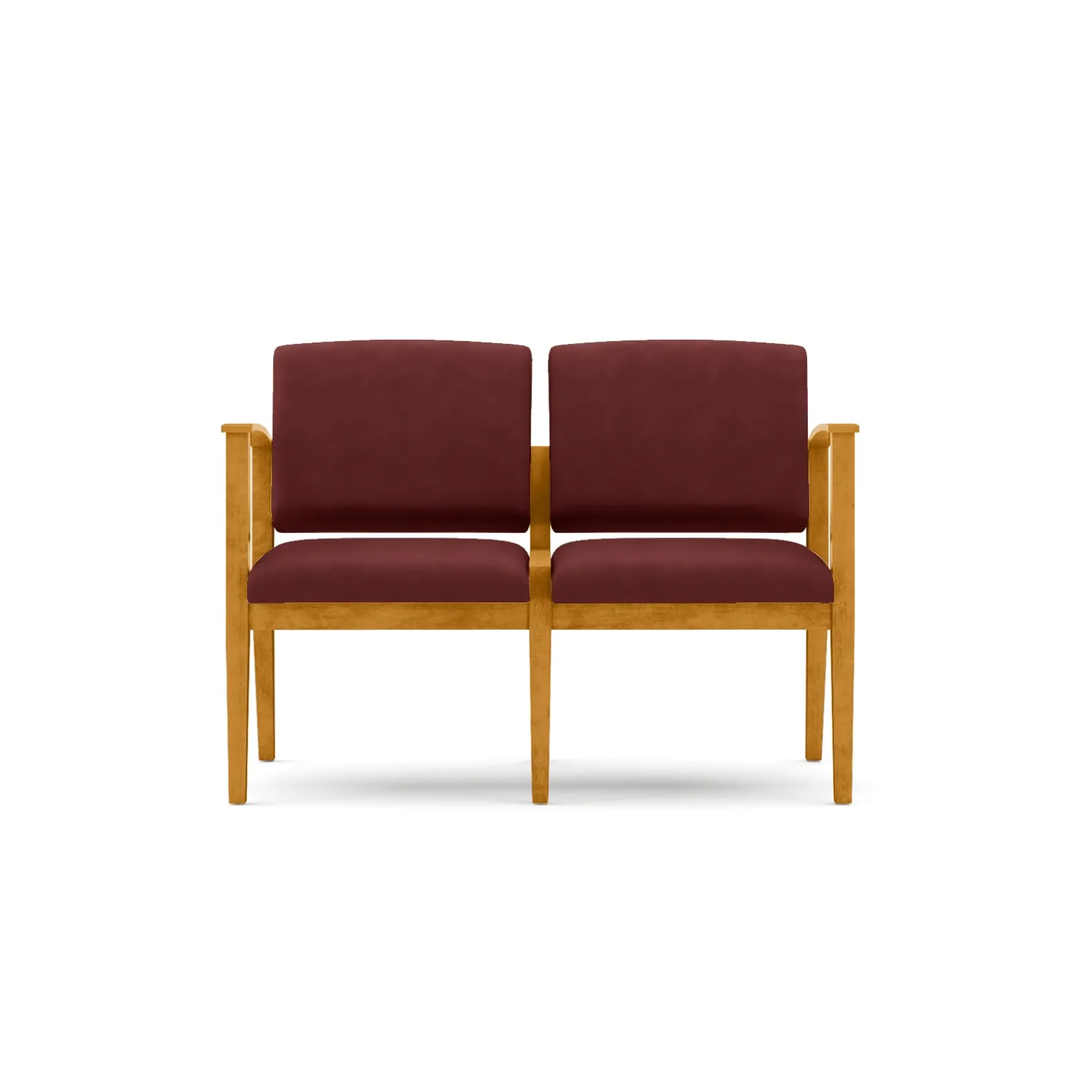 Mason Street Wood 2 Seat Sofa in Premium Upholstery