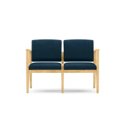 Mason Street Wood 2 Seat Sofa in Premium Upholstery