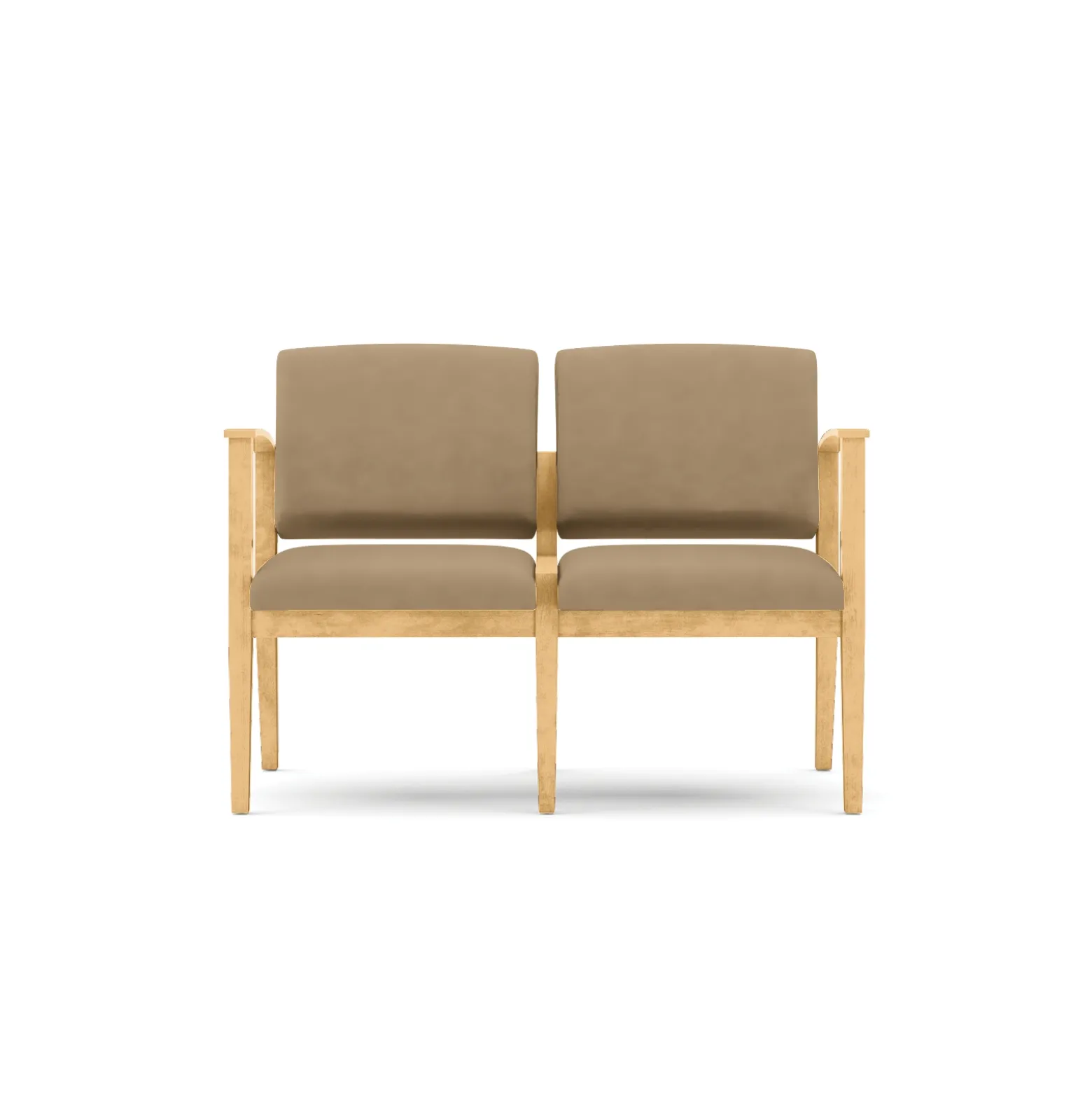 Mason Street Wood 2 Seat Sofa in Premium Upholstery