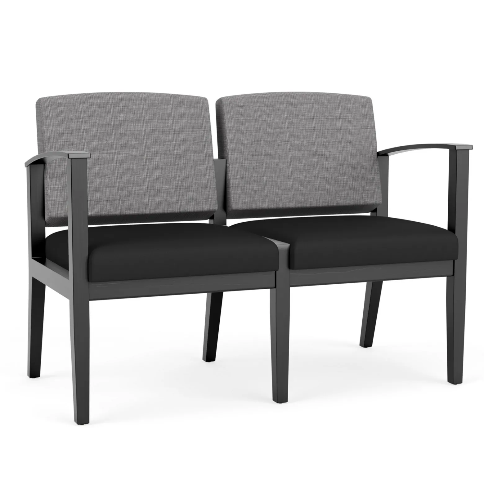 Mason Street Wood 2 Seat Sofa in Premium Upholstery