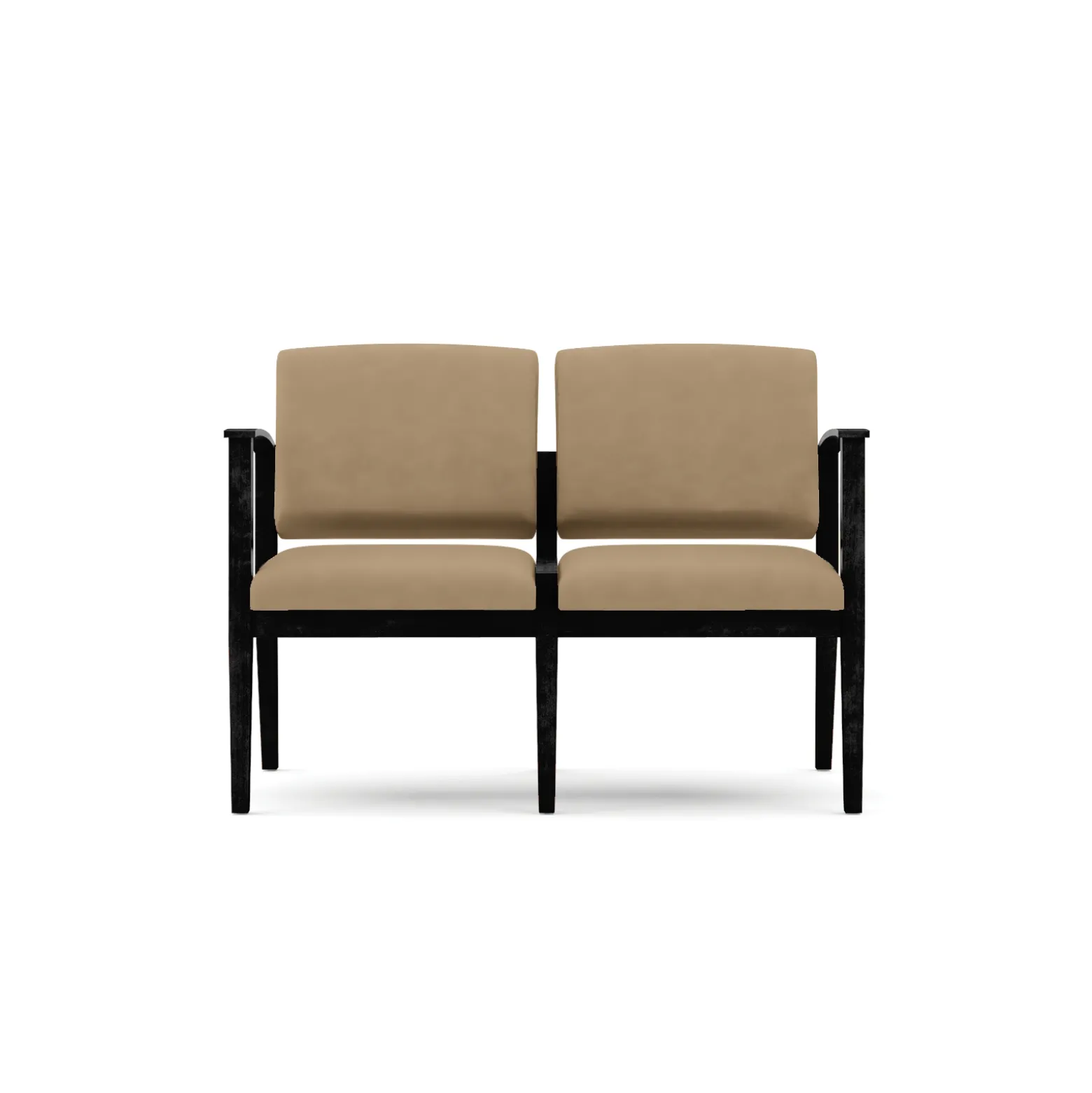Mason Street Wood 2 Seat Sofa in Premium Upholstery