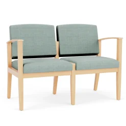 Mason Street Wood 2 Seat Sofa in Premium Upholstery