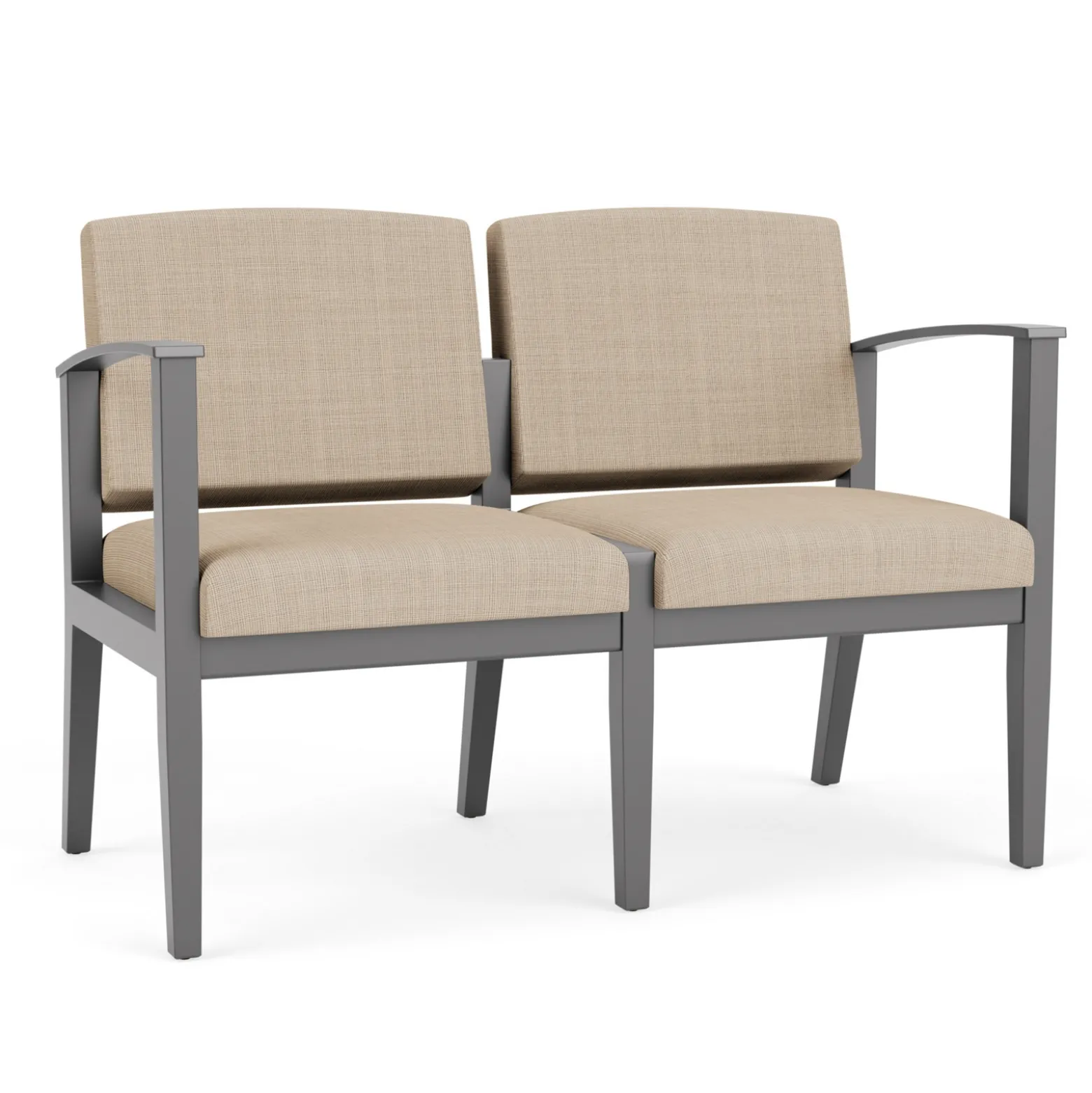Mason Street Wood 2 Seat Sofa in Premium Upholstery