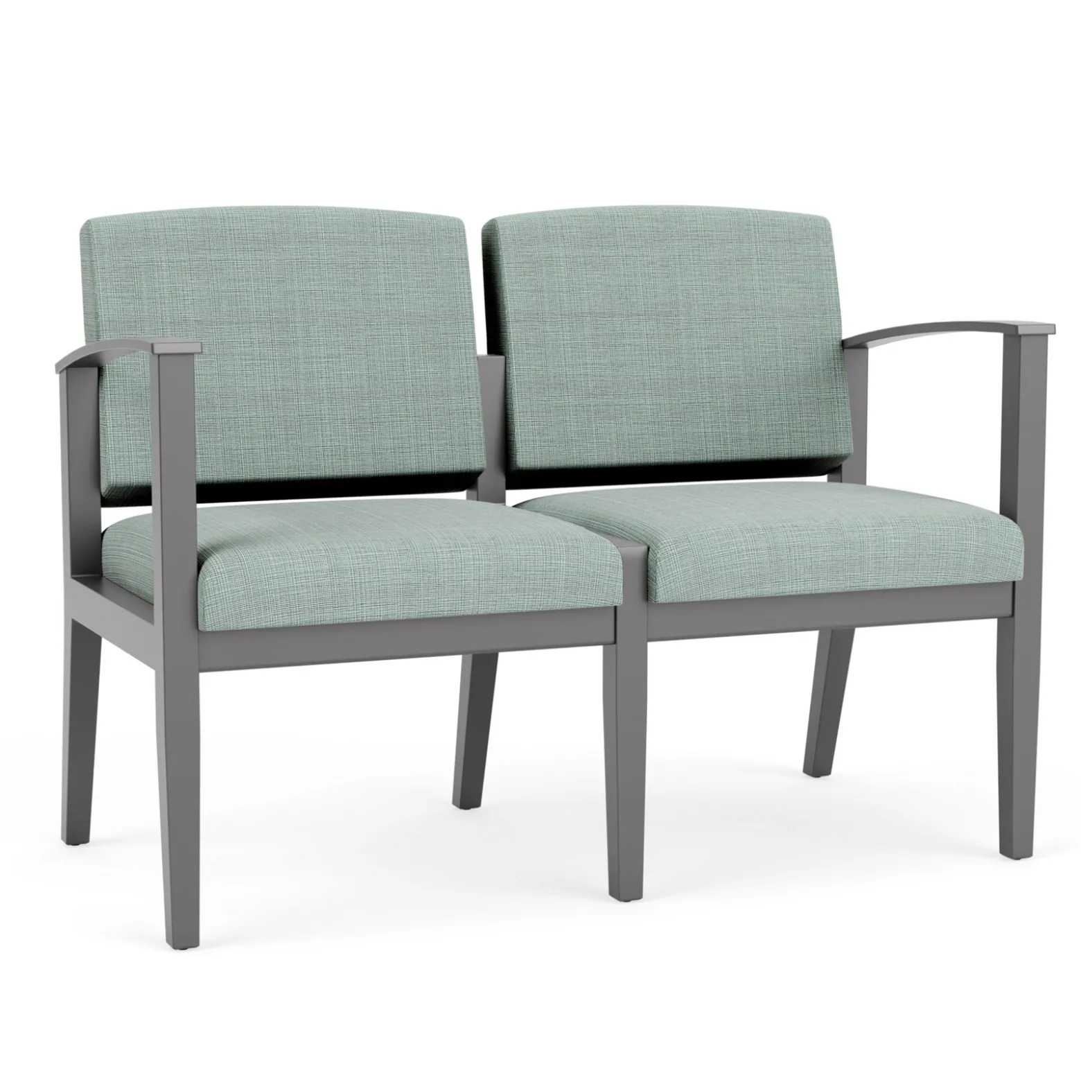 Mason Street Wood 2 Seat Sofa in Premium Upholstery