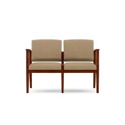 Mason Street Wood 2 Seat Sofa in Premium Upholstery