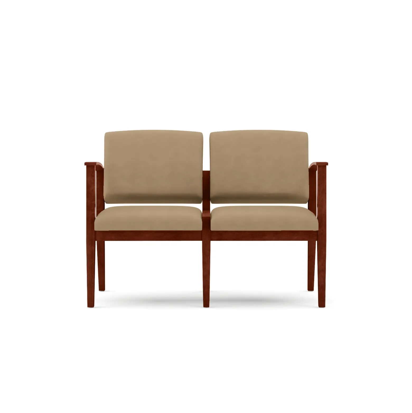 Mason Street Wood 2 Seat Sofa in Premium Upholstery