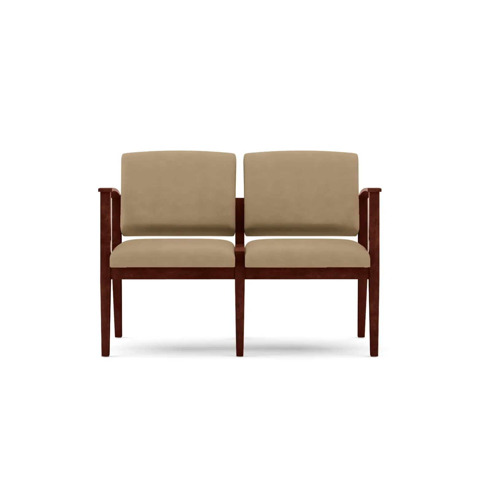 Mason Street Wood 2 Seat Sofa in Premium Upholstery