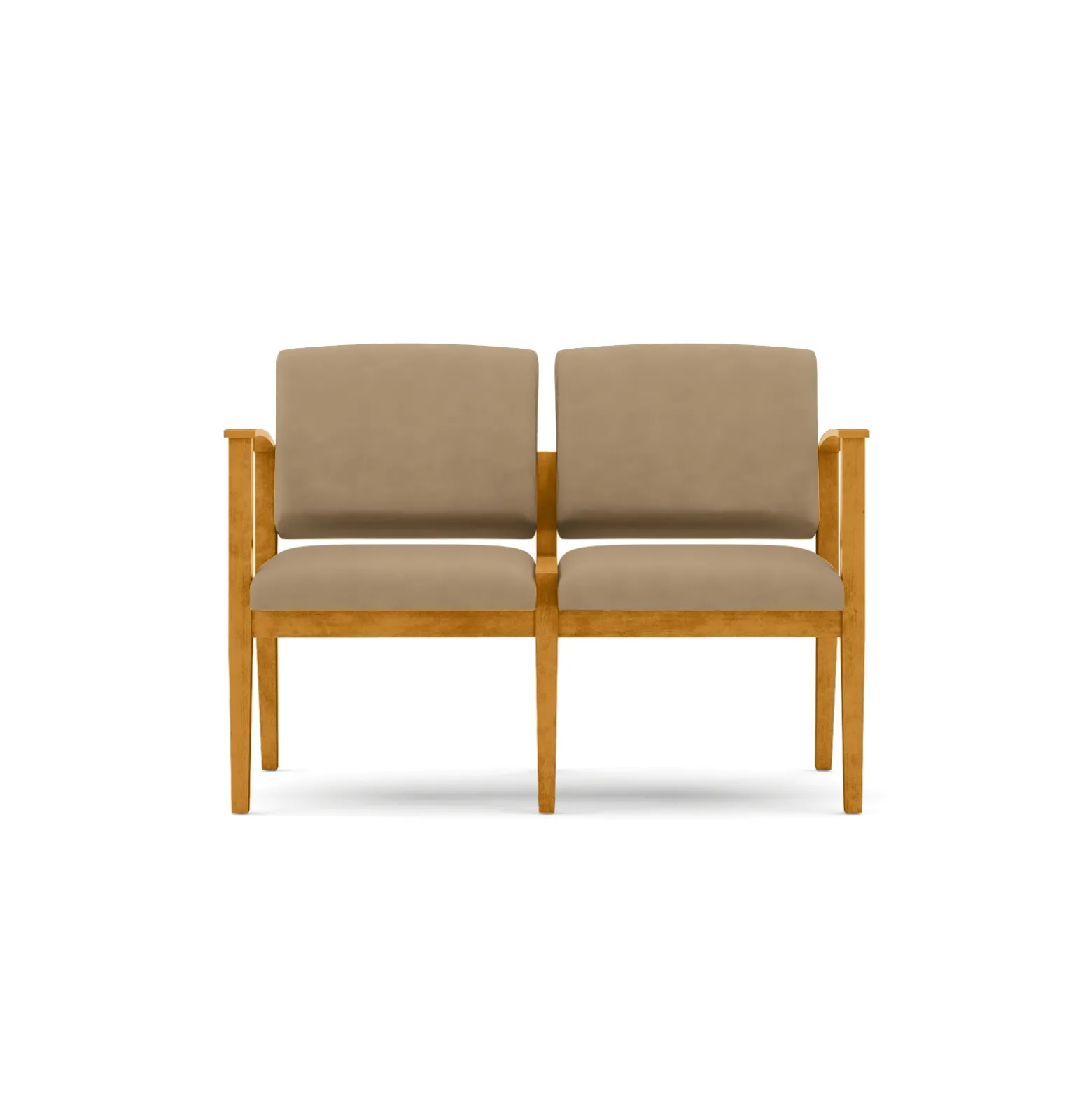Mason Street Wood 2 Seat Sofa in Premium Upholstery