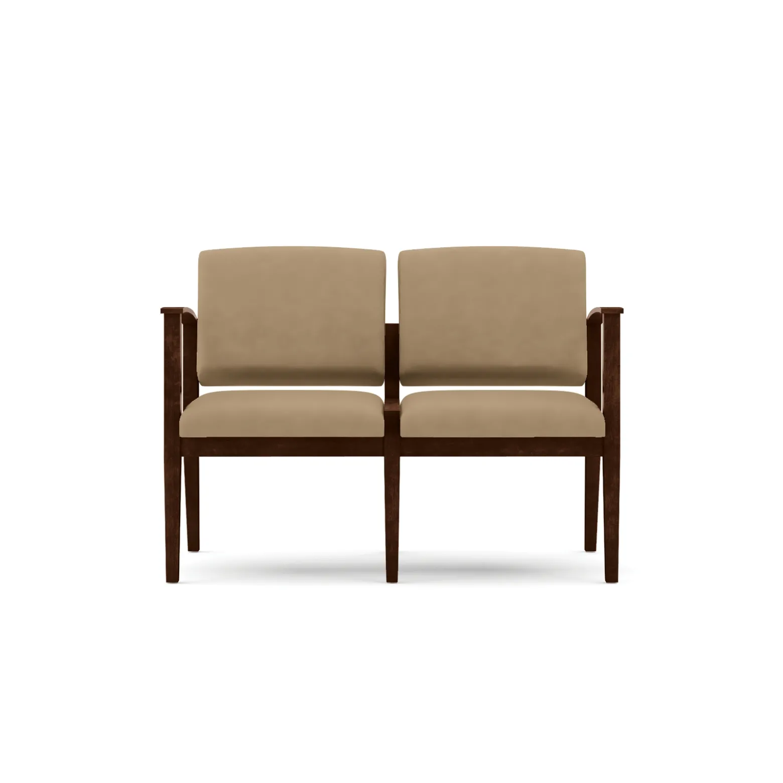 Mason Street Wood 2 Seat Sofa in Premium Upholstery