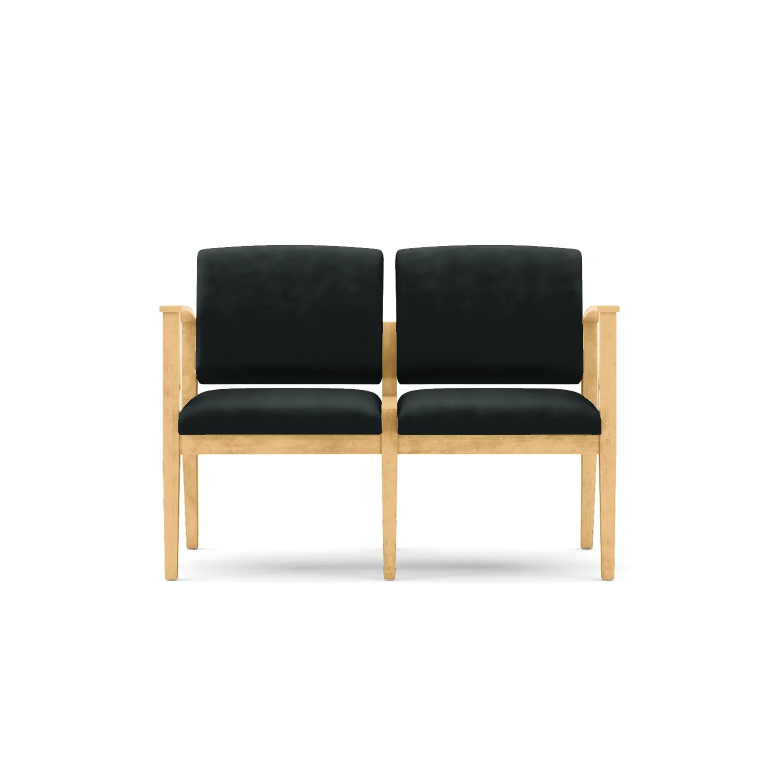 Mason Street Wood 2 Seat Sofa in Premium Upholstery