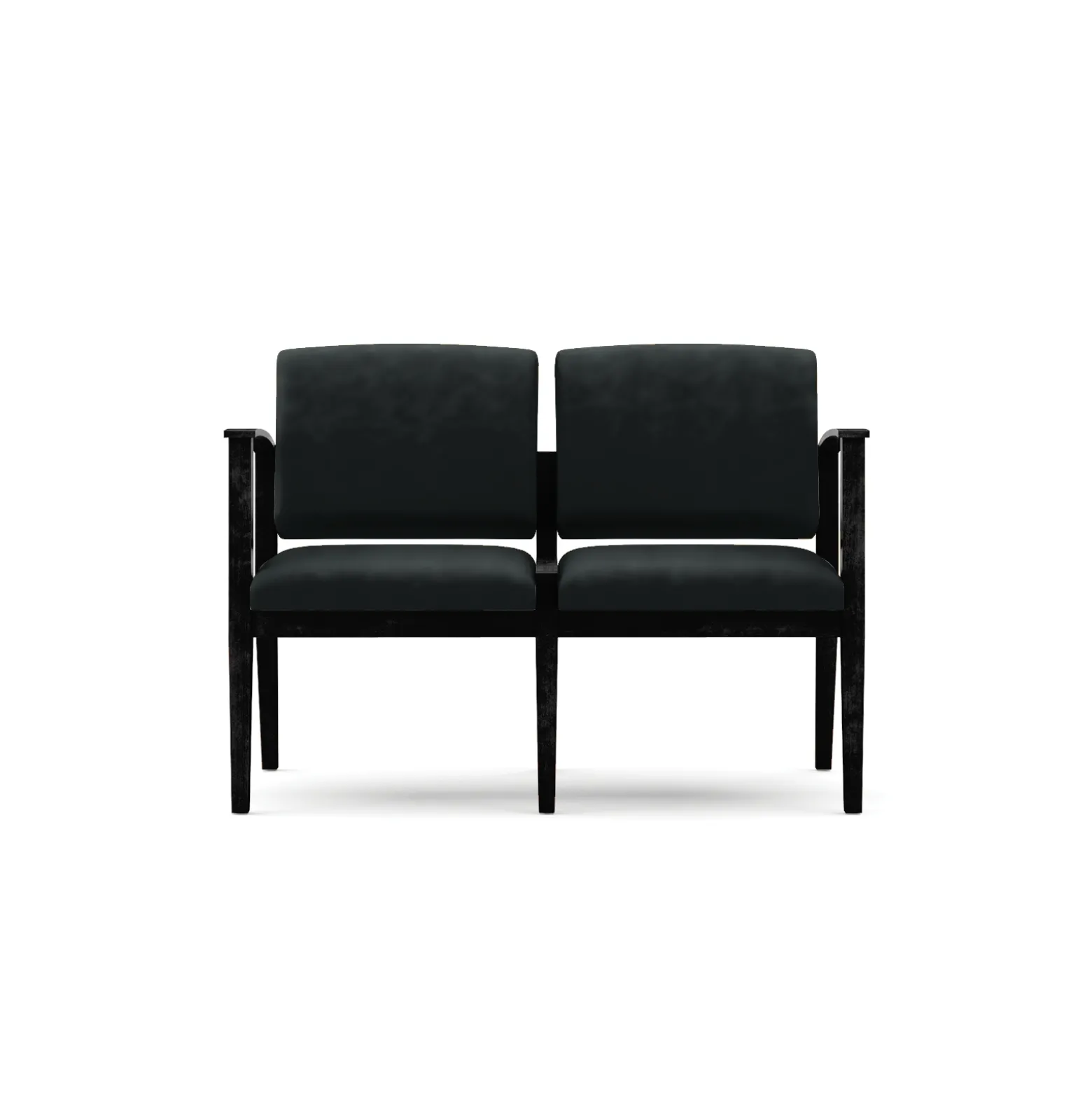 Mason Street Wood 2 Seat Sofa in Premium Upholstery