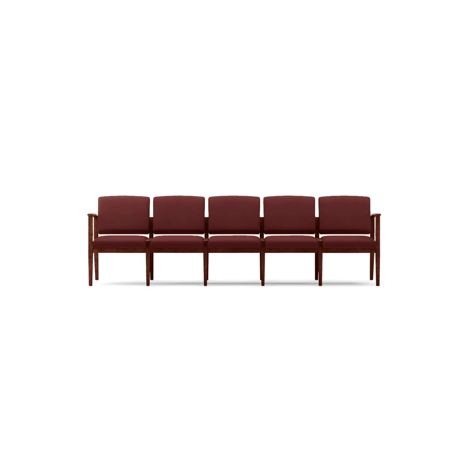 Mason Street Wood 5 Seat Sofa in Premium Upholstery