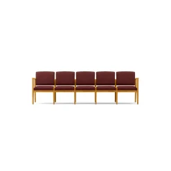 Mason Street Wood 5 Seat Sofa in Premium Upholstery