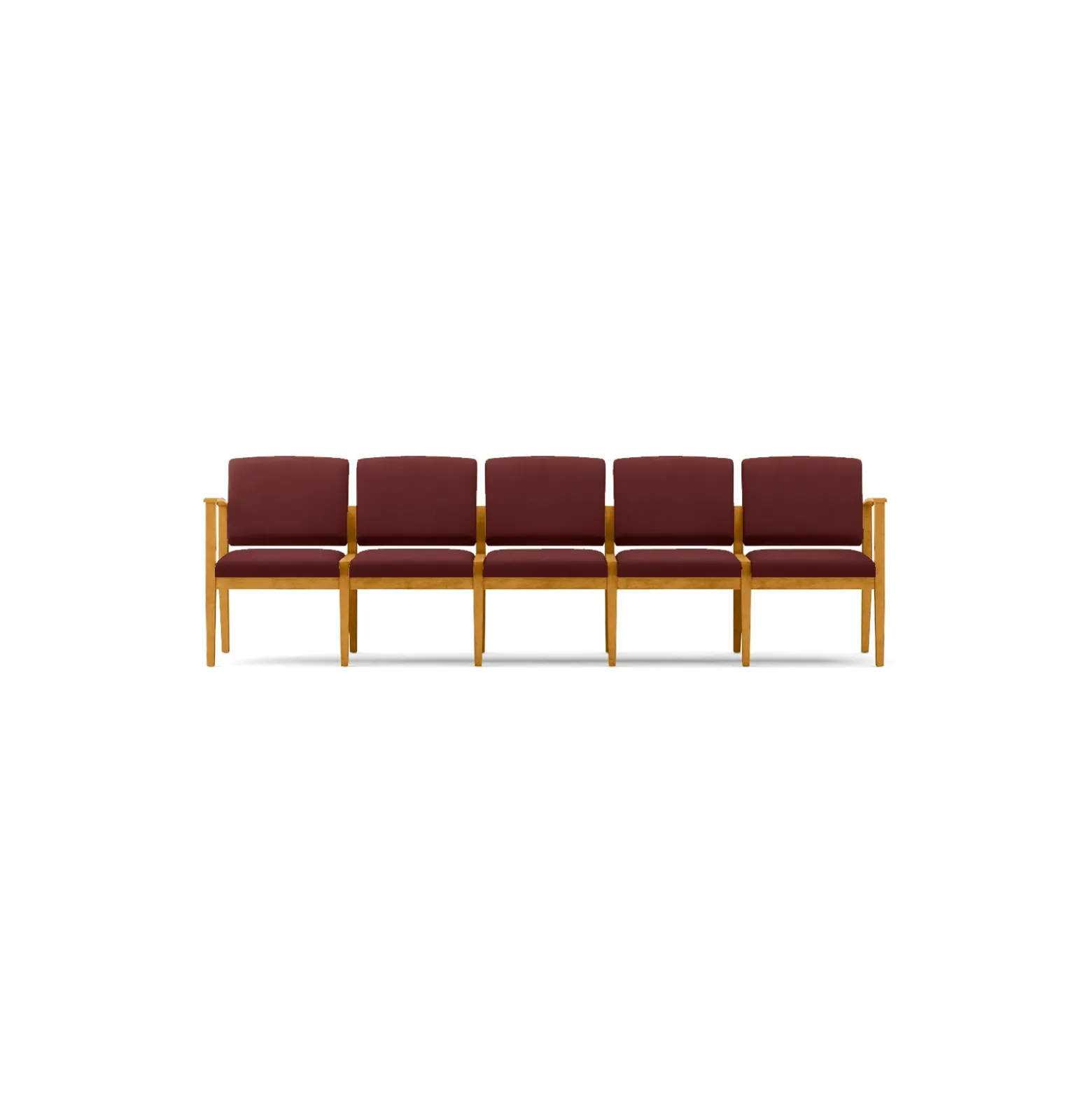 Mason Street Wood 5 Seat Sofa in Premium Upholstery