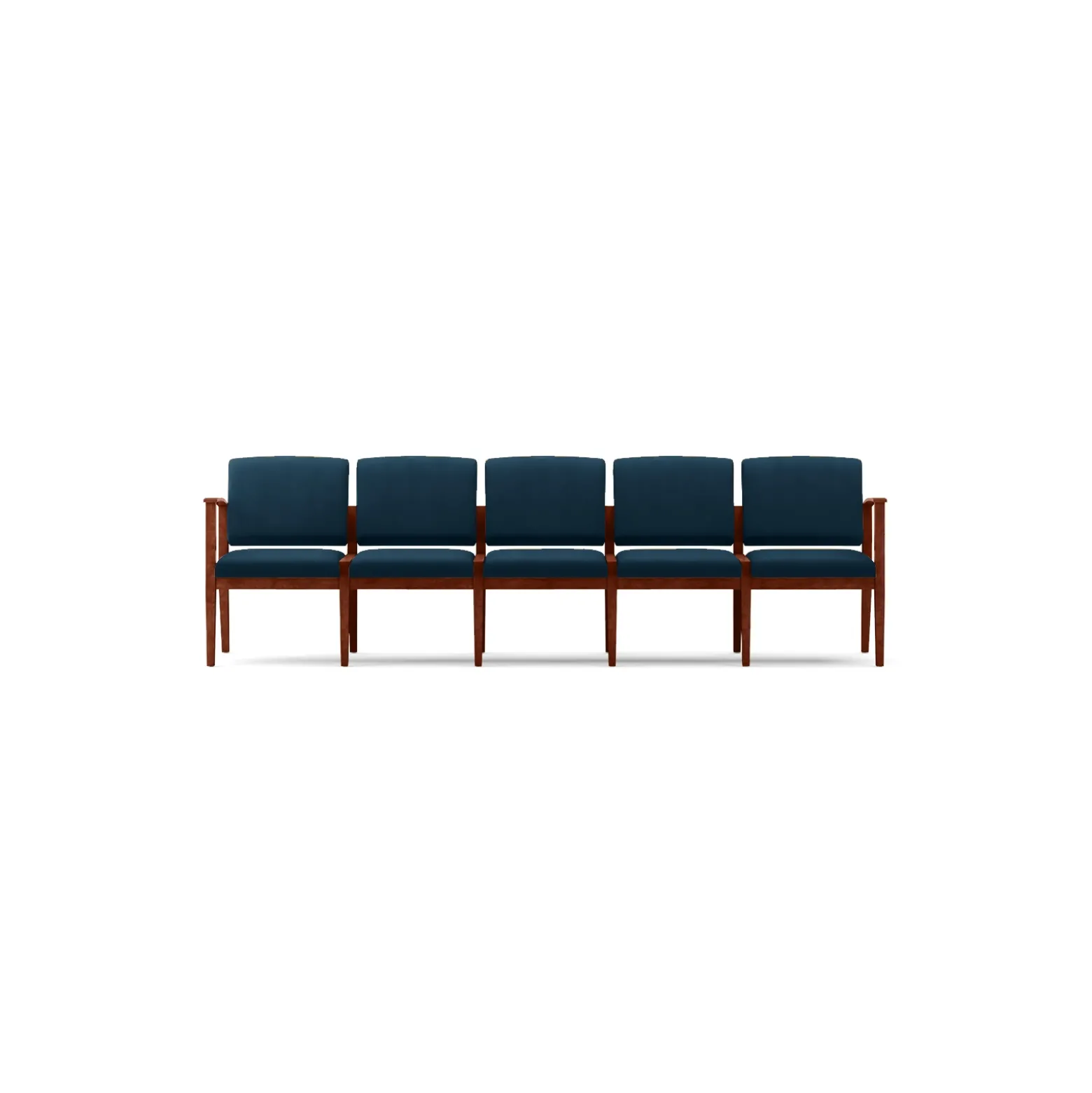 Mason Street Wood 5 Seat Sofa in Premium Upholstery