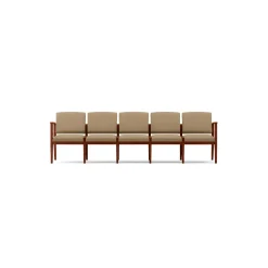 Mason Street Wood 5 Seat Sofa in Premium Upholstery