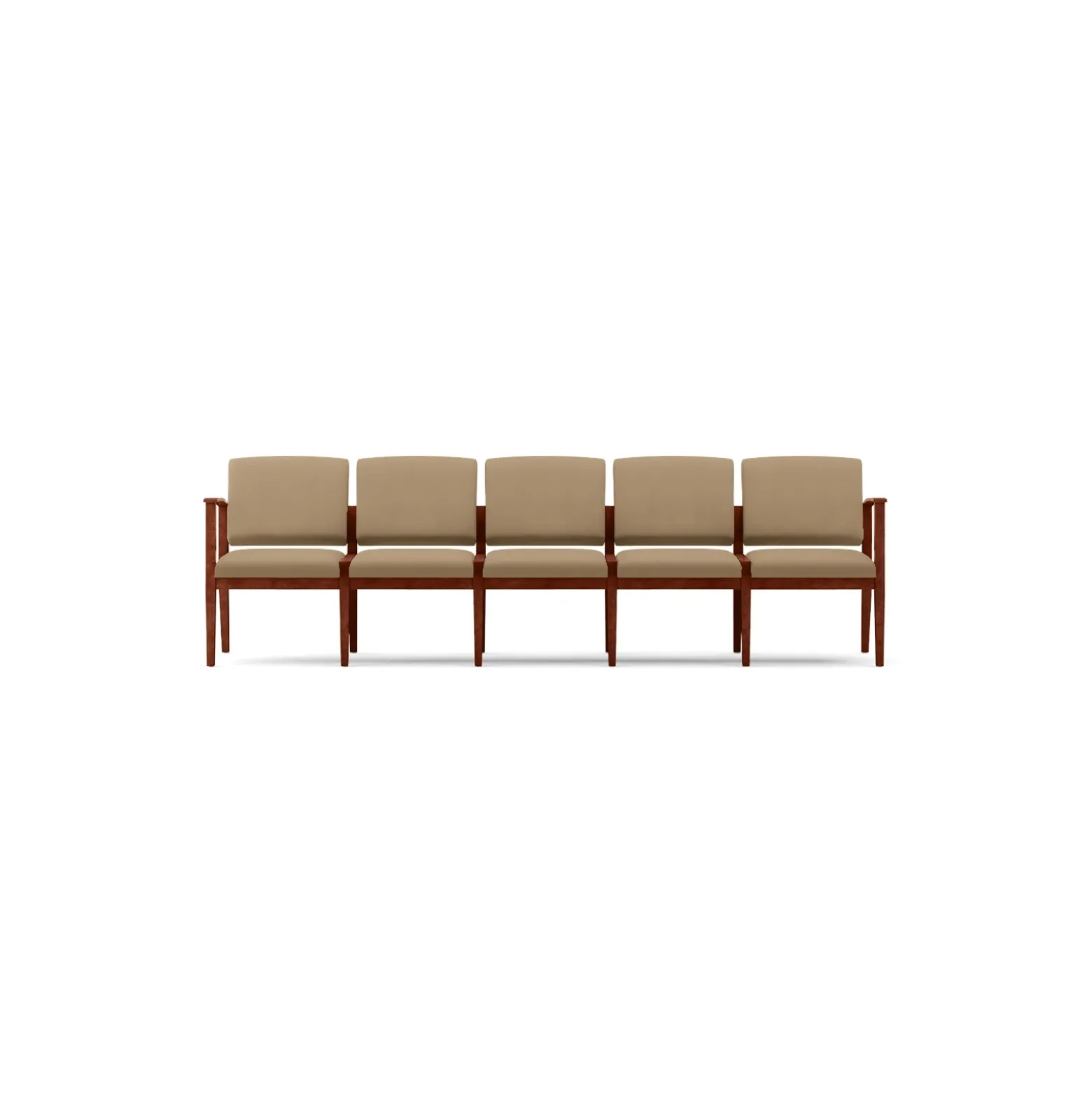 Mason Street Wood 5 Seat Sofa in Premium Upholstery