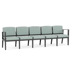 Mason Street Wood 5 Seat Sofa in Premium Upholstery