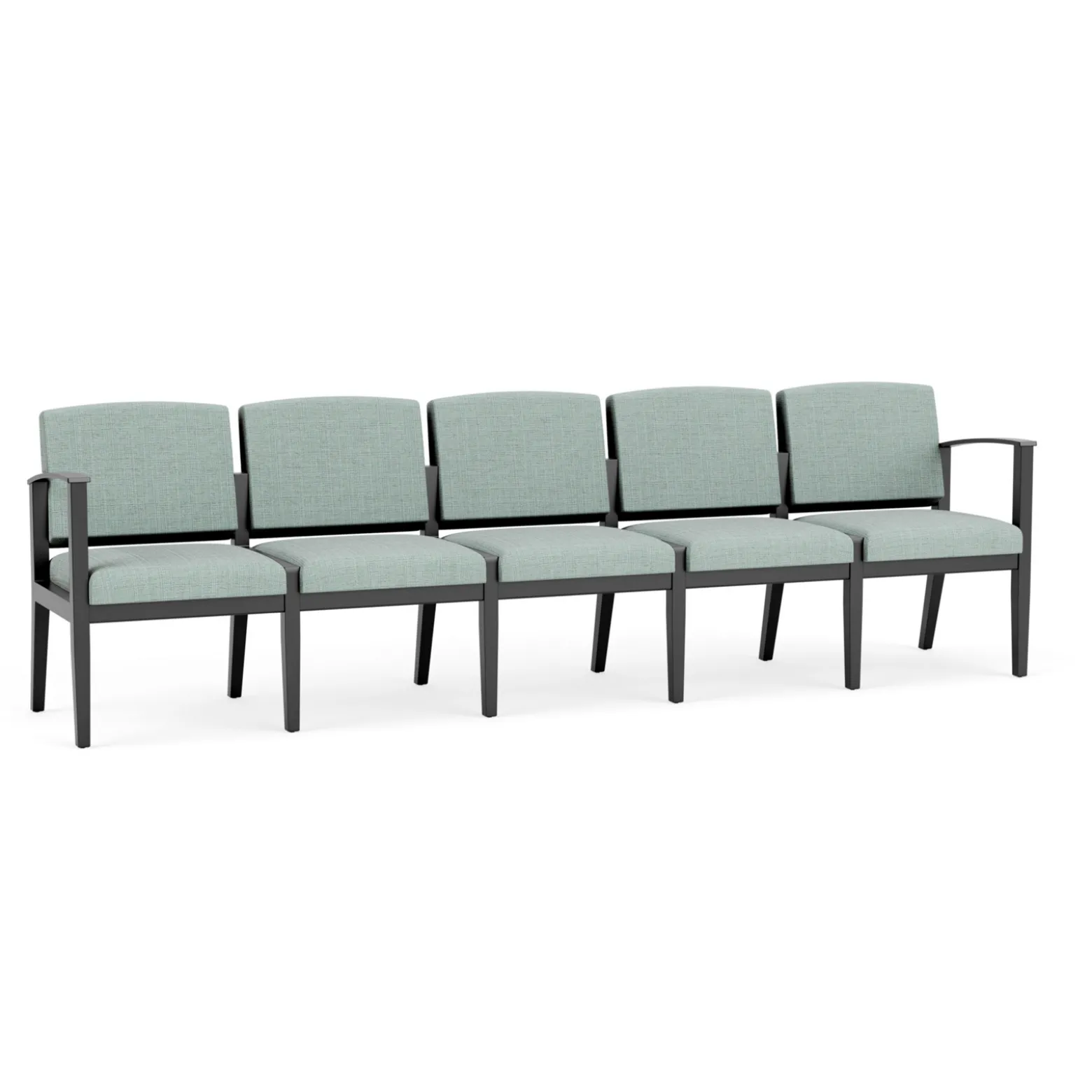 Mason Street Wood 5 Seat Sofa in Premium Upholstery