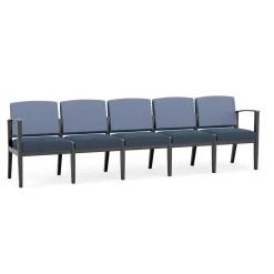 Mason Street Wood 5 Seat Sofa in Premium Upholstery
