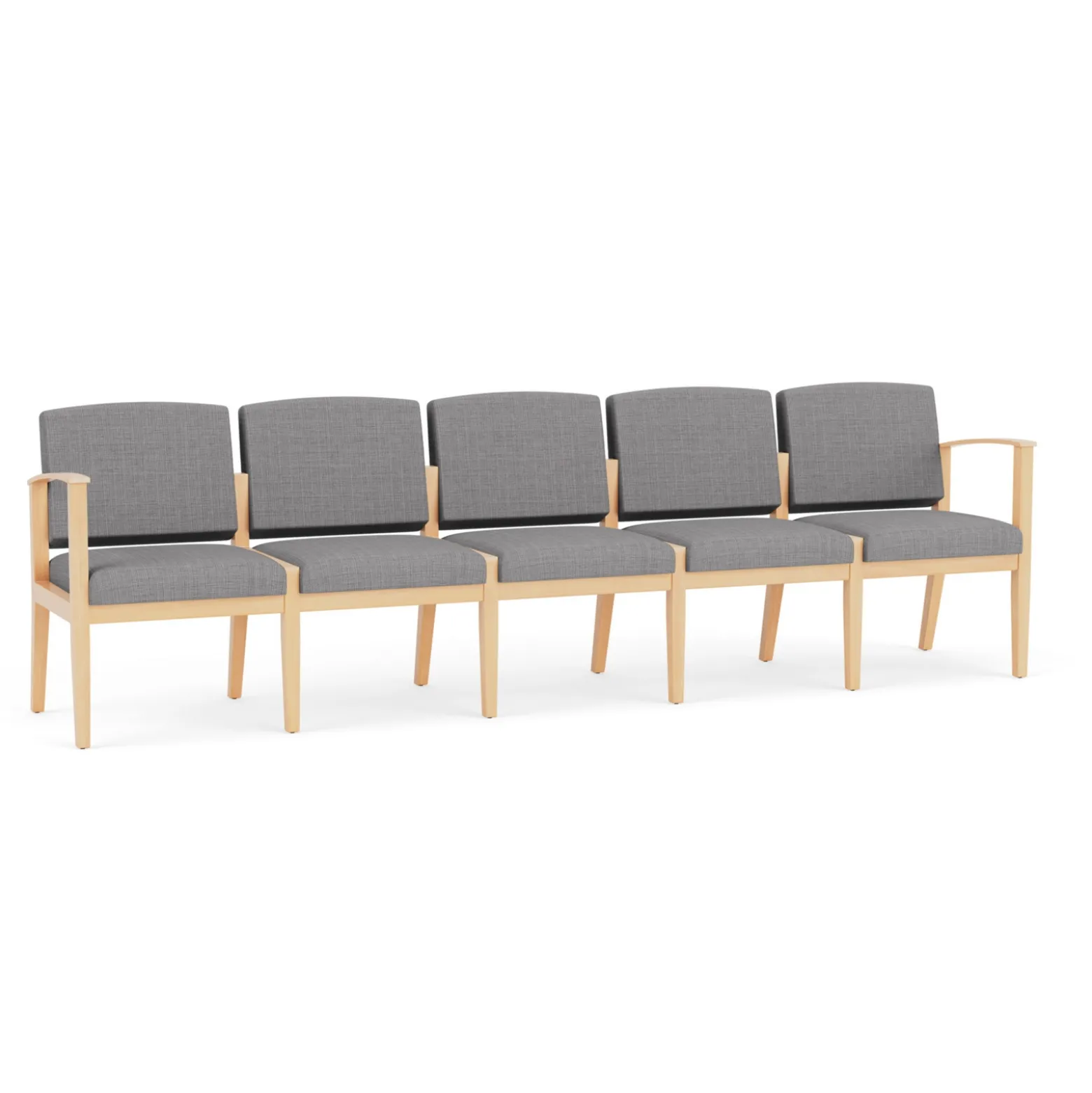 Mason Street Wood 5 Seat Sofa in Premium Upholstery