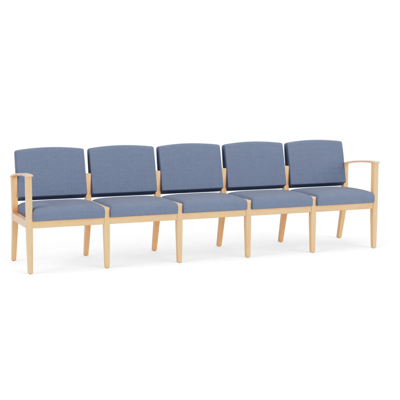 Mason Street Wood 5 Seat Sofa in Premium Upholstery