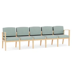 Mason Street Wood 5 Seat Sofa in Premium Upholstery