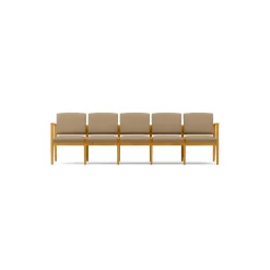 Mason Street Wood 5 Seat Sofa in Premium Upholstery